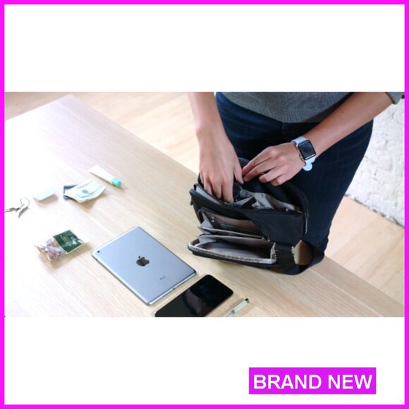 Lightweight Nylon Crossbody Bag with Adjustable Strap & Wallet Pocket - Picture 7 of 7